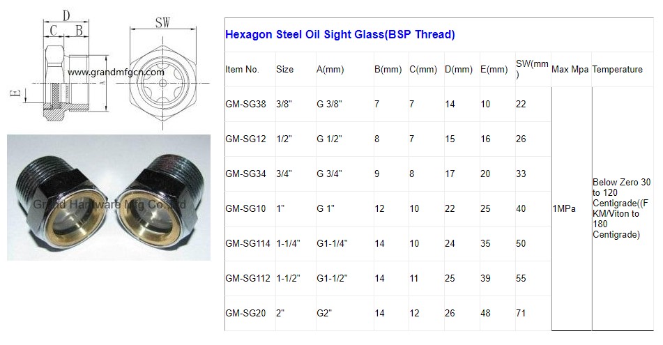 Hexagon Steel Oil Sight Glass(BSP Thread).JPG