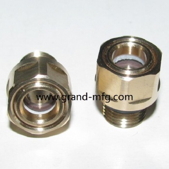 M12x1brass oil level sight glass oil level gauge indicators