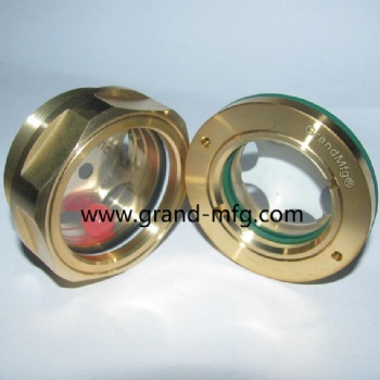 M27X1.5 brass circular oil level sight glass oil level indicators