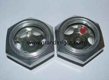 Dryer machine Hexagon Aluminum Oil oiler Sight Glass indicator plugs ( BSP Thread)