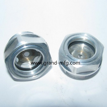 Hexagon Aluminum Oil Sight Glass Indicator plugs( Metric Thread)