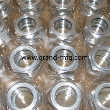 Hexagon Aluminum Oil Sight Glass Indicator plugs( Metric Thread)