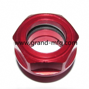 公制螺纹优质铝油窗油位器液位观察镜M16x1.5 M22X1.5