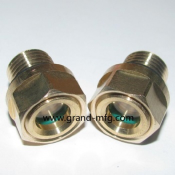 M12X1 M16X1.5 brass oil level sight glasses oil level indicators