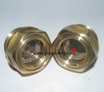 M12X1 M16X1.5 brass oil level sight glasses bull's eye sight glass indicators