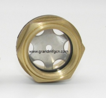 G螺纹英制螺纹黄铜油窗油位计观察视镜油堵头