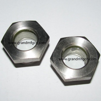 BSP1-1/4寸钢液油观察镜油窗压缩机铁镀锌油位器油镜堵头