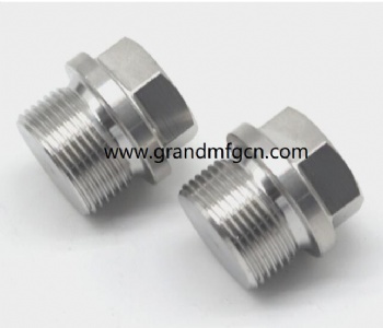 CNC precision machined parts stainless steel ss304 hexagon plug