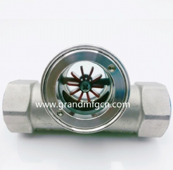 G3/4 pipe system SS304 stainless steel water liquid flow indicators
