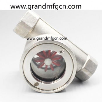 G1 pipe system SS304 stainless steel water liquid flow indicators