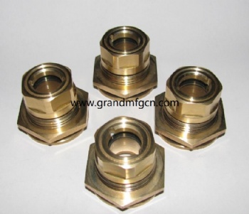 G thread 3/4 brass oil level sight glass gauge surge tank sight glass