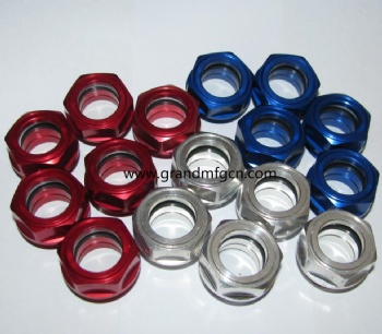 Metric thread aluminum oil level sighting glass oil level gauge indicators BullsEye BRASS SIGHT GLASS WITH SUPER CLEAR GLASS M22x1.5 M27x1.5