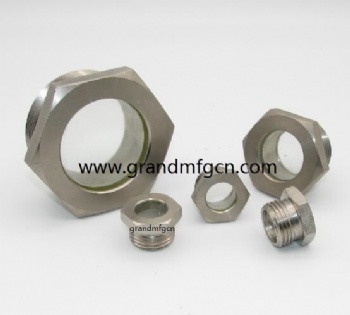 1”NPT steel nickel plated fused sight glass bitzer view port sight glass