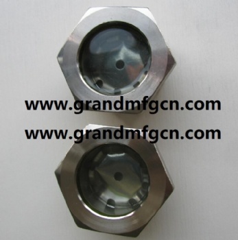 BSP1寸2寸外六角视镜制冷设备观察镜油窗可定制