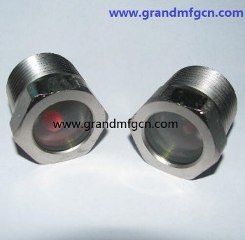 BSP1/2寸3/8寸外六角视镜制冷设备观察镜油窗可定制