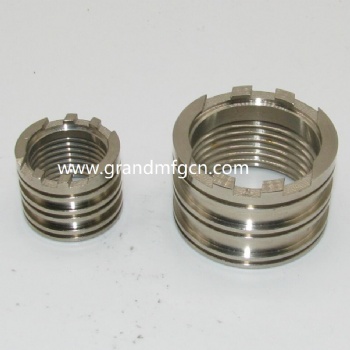 Nickel plated brass insert fittings custom precision turned parts