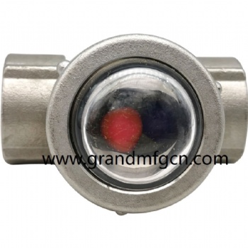 G 1 pipe system SS304 stainless steel water liquid flow indicators