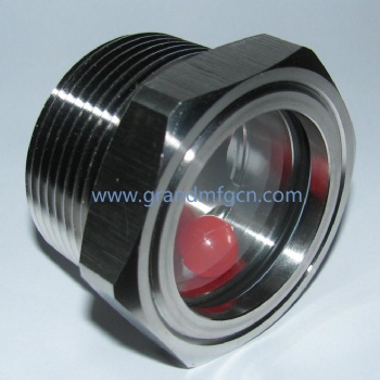 G 1 pipe system SS304 stainless steel water liquid flow indicators