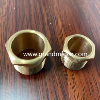 NPT thread CNC precision machined part brass connectors