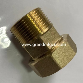 NPT thread CNC precision machined part brass connectors