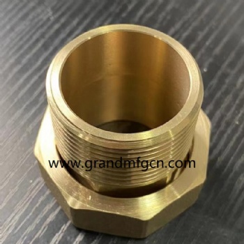 NPT thread CNC precision machined part brass connectors