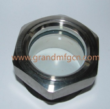 1 inch Hexagon Stainless Steel 304 Oil Sight Glass(NPT Thread)