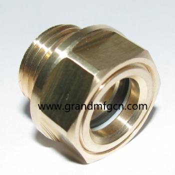 M22 Speed Reducers Solid Brass Sight Glass Plug