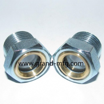 GM-SN34 Plated Steel NPT Liquid GrandMfg® Oil Sight Glass Plug Supplier
