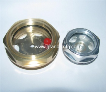 G1/2英寸黄铜液油观察镜油窗减速机油位器油镜堵头NPT1/2