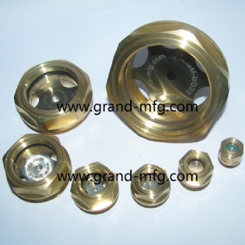 NPT thread 3/4 brass oil level sight glass gauge oil indicators