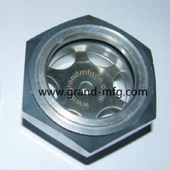 公制螺纹优质铝油窗油位器液位观察镜G1/4 G3/8