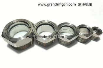 Hexagon Stainless Steel Liquid Oil Sight Glass(Metric Thread)