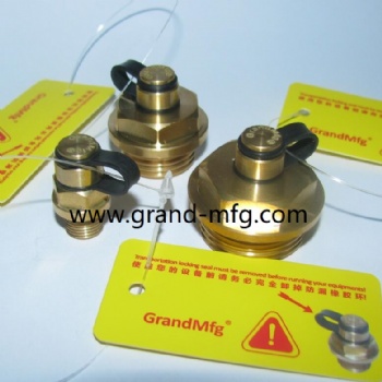 Hexagon Hydraulic cylinders Brass Breather Vent Plug valve M16X1.5
