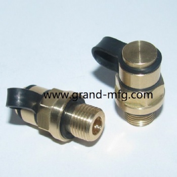 Hexagon Hydraulic cylinders Brass Breather Vent Plug valve M18X1.5