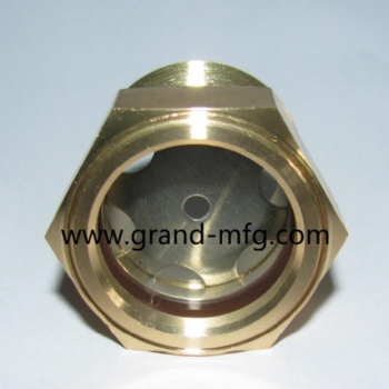 NPT thread BRASS OIL SIGHT GLASS OIL INDICATORS 1 INCH OIL GAUGE