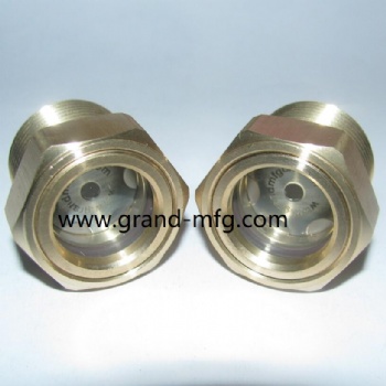BSP thread brass fluid viewport sight glass window oil indicator