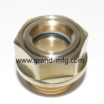 G thread 3/8 inch brass oil level sight gauge oil indicators
