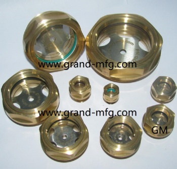 M16 brass fluid viewport sight glass oil level sights