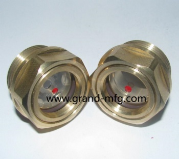 M22X1.5 brass fluid viewport oil sight glass oil sight plug
