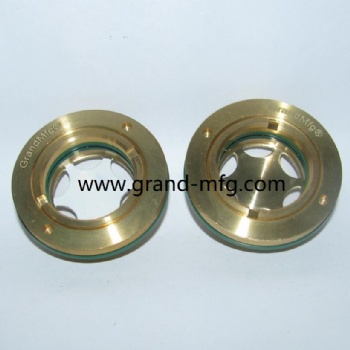 NPT1-1/2寸黄铜液油观察镜油窗压缩机油位器油镜堵头