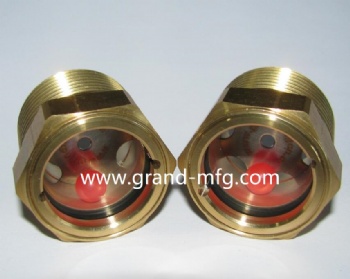 NPT thread 1/2 brass oil level sight glass gauge coolant sightglass
