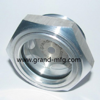 BSP3/4寸铝液油观察镜油窗减速机油位器油镜堵头M27X1.5