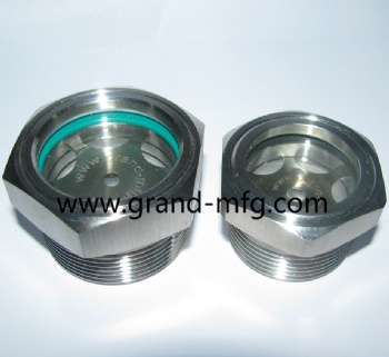 Storage Vessel Stainless Steel Oil liquid level Sight Glass plug
