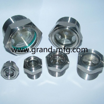 Hexagon Stainless Steel Oil Liquid level Sight Glass