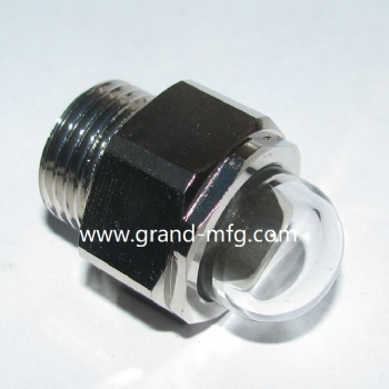 Heavy duty G thread 1/2 brass sight glass oil sight plug