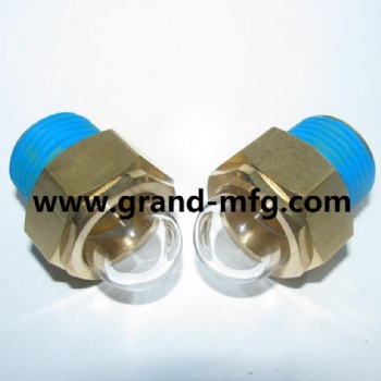 Heavy duty NPT 1/2 brass oil sight plug oil sight glass