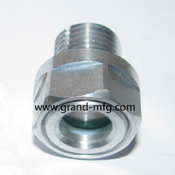 铁镀锌液位器油窗油位计NPT2寸1寸钢视镜油镜 现货