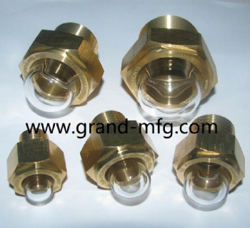 G螺纹英制螺纹黄铜油窗油位计观察视镜油堵头