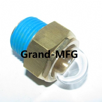 Hydraulic Fluid Tank Brass Sight Glass Gauge plug NPT thread