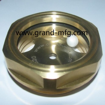 GrandMfg® Plunger Metering Pump Brass oil sight glass MNPT threaded